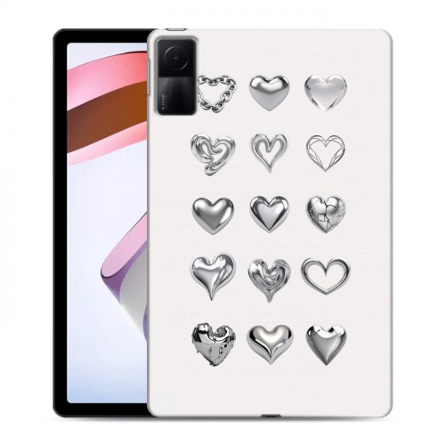 Дизайнерский силиконовый чехол для Xiaomi RedMi Pad Y2K сердечки