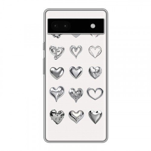 Дизайнерский силиконовый чехол для Google Pixel 6a Y2K сердечки