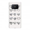 Дизайнерский пластиковый чехол для Huawei Mate X3 Y2K сердечки
