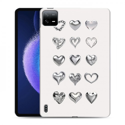 Дизайнерский силиконовый чехол для Xiaomi Pad 6 Y2K сердечки