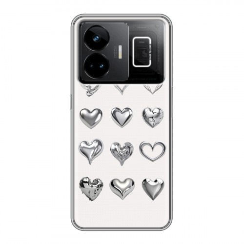Дизайнерский силиконовый чехол для Realme GT3 Y2K сердечки