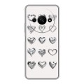 Дизайнерский силиконовый чехол для Xiaomi RedMi A3 Y2K сердечки
