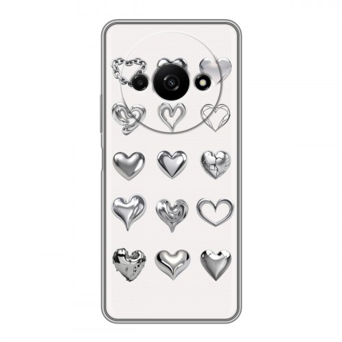 Дизайнерский силиконовый чехол для Xiaomi RedMi A3 Y2K сердечки