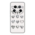 Дизайнерский силиконовый чехол для Xiaomi 14 Ultra Y2K сердечки