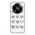 Дизайнерский пластиковый чехол для Itel RS4 Y2K сердечки