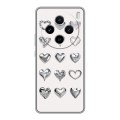 Дизайнерский пластиковый чехол для Vivo X100 Y2K сердечки