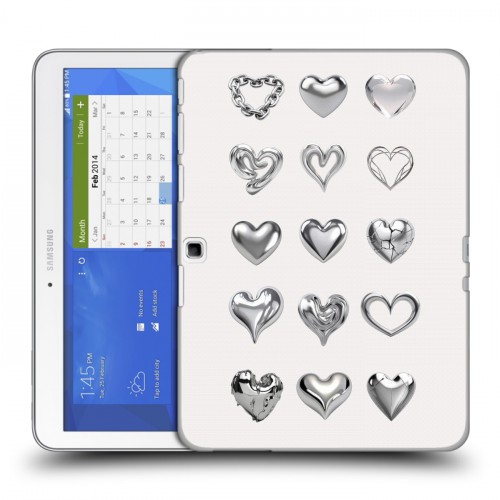 Дизайнерский силиконовый чехол для Samsung Galaxy Tab 4 10.1 Y2K сердечки