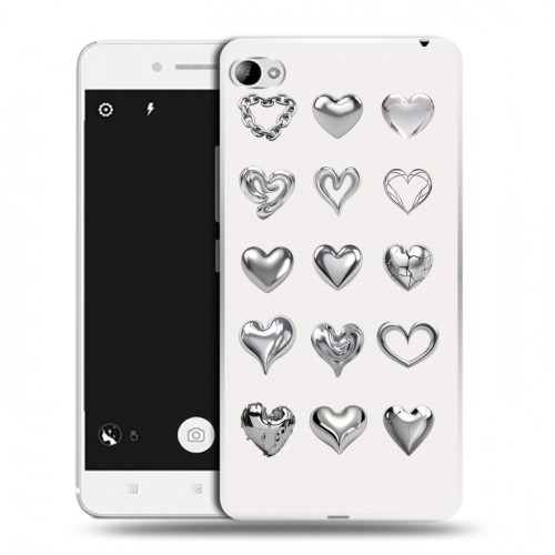 Дизайнерский пластиковый чехол для Lenovo S90 Y2K сердечки