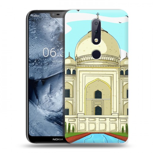 Дизайнерский силиконовый чехол для Nokia 6.1 Plus Столичные зарисовки