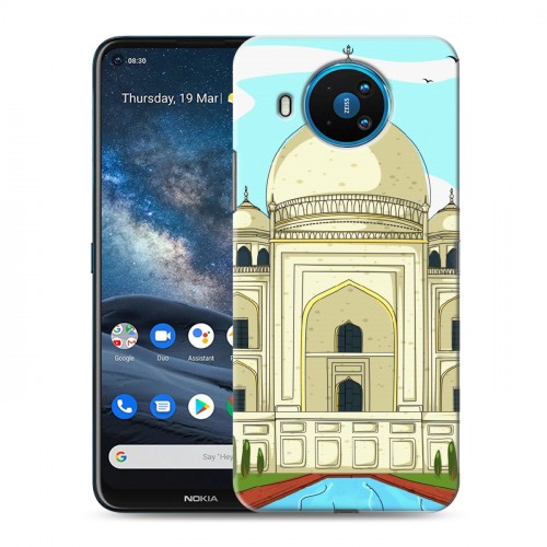 Дизайнерский силиконовый чехол для Nokia 8.3 Столичные зарисовки