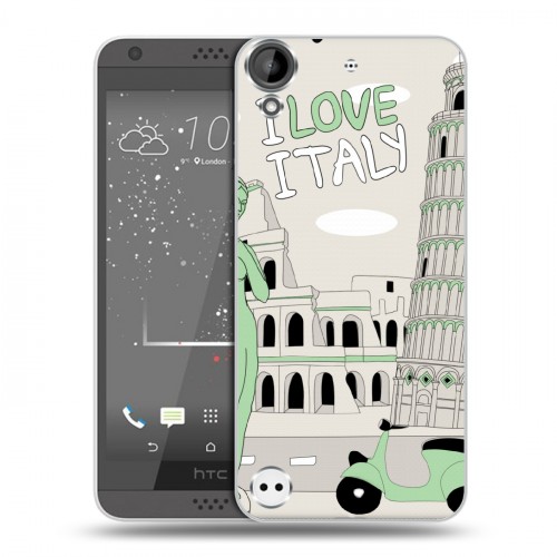 Дизайнерский пластиковый чехол для HTC Desire 530 Столичные зарисовки