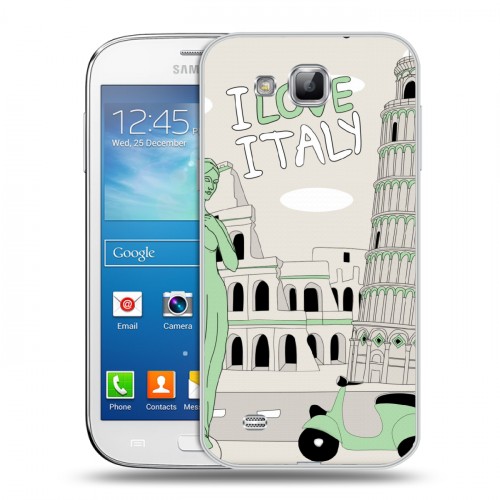Дизайнерский пластиковый чехол для Samsung Galaxy Premier Столичные зарисовки