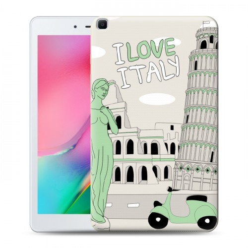 Дизайнерский силиконовый чехол для Samsung Galaxy Tab A 8.0 (2019) Столичные зарисовки