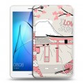 Дизайнерский силиконовый чехол для Huawei MediaPad T3 7 3G Столичные зарисовки