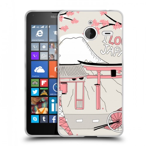 Дизайнерский пластиковый чехол для Microsoft Lumia 640 XL Столичные зарисовки