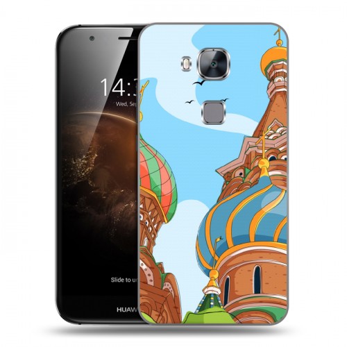 Дизайнерский пластиковый чехол для Huawei G8 Столичные зарисовки