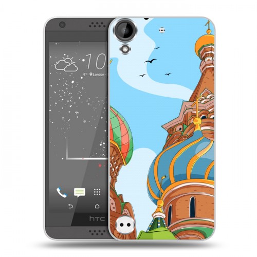 Дизайнерский пластиковый чехол для HTC Desire 530 Столичные зарисовки