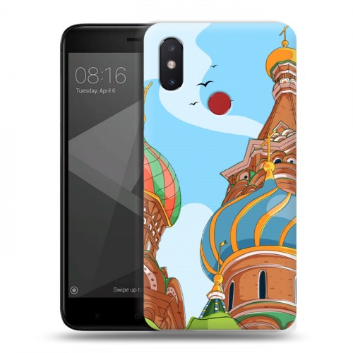 Дизайнерский пластиковый чехол для Xiaomi Mi8 SE Столичные зарисовки