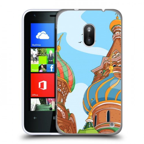 Дизайнерский пластиковый чехол для Nokia Lumia 620 Столичные зарисовки