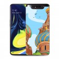 Дизайнерский пластиковый чехол для Samsung Galaxy A80 Столичные зарисовки