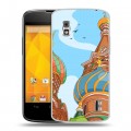 Дизайнерский пластиковый чехол для LG Google Nexus 4 Столичные зарисовки