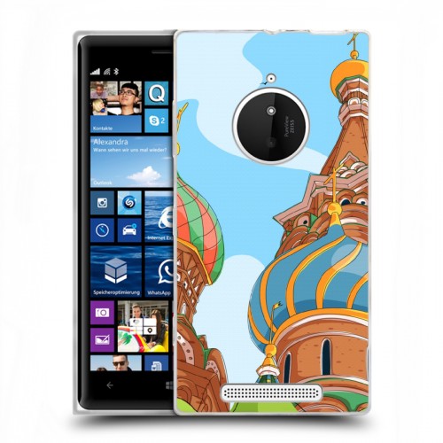 Дизайнерский пластиковый чехол для Nokia Lumia 830 Столичные зарисовки