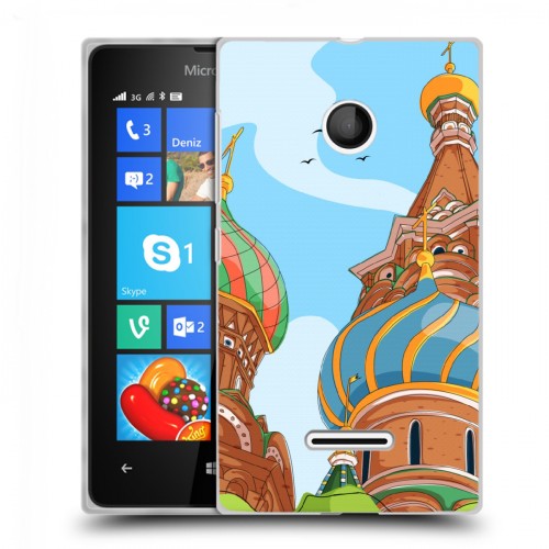 Дизайнерский пластиковый чехол для Microsoft Lumia 435 Столичные зарисовки