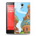 Дизайнерский пластиковый чехол для Xiaomi RedMi Note Столичные зарисовки