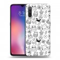 Дизайнерский силиконовый с усиленными углами чехол для Xiaomi Mi9 Совиные узоры