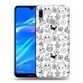 Дизайнерский пластиковый чехол для Huawei Y6 (2019) Совиные узоры