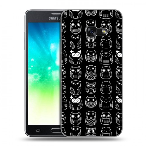 Дизайнерский силиконовый с усиленными углами чехол для Samsung Galaxy A3 (2017) Совиные узоры