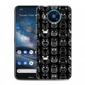 Дизайнерский силиконовый чехол для Nokia 8.3 Совиные узоры