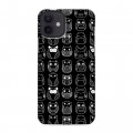 Дизайнерский силиконовый чехол для Iphone 12 Совиные узоры