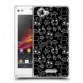 Дизайнерский пластиковый чехол для Sony Xperia L Совиные узоры