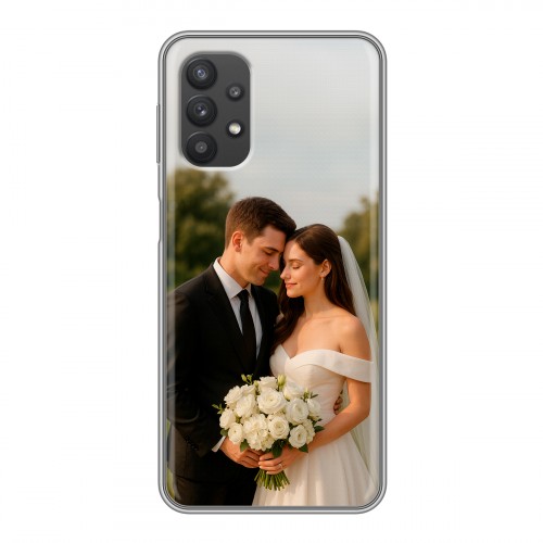 Дизайнерский силиконовый чехол для Samsung Galaxy A32 со своим фото