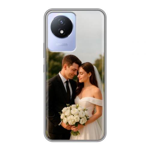 Дизайнерский силиконовый чехол для Vivo Y11 (2023) со своим фото