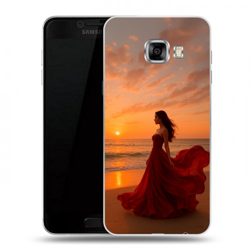 Дизайнерский пластиковый чехол для Samsung Galaxy C5 со своим фото