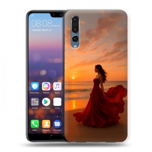 Дизайнерский силиконовый с усиленными углами чехол для Huawei P20 Pro со своим фото