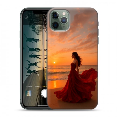 Дизайнерский силиконовый чехол для Iphone 11 Pro со своим фото