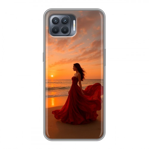 Дизайнерский силиконовый чехол для OPPO Reno4 Lite со своим фото