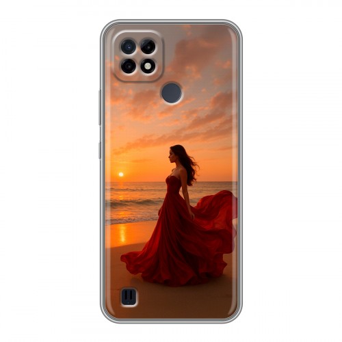 Дизайнерский силиконовый чехол для Realme C21 со своим фото