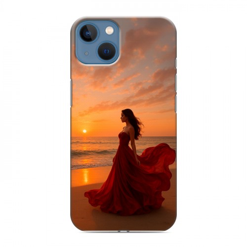 Дизайнерский силиконовый чехол для Iphone 13 со своим фото