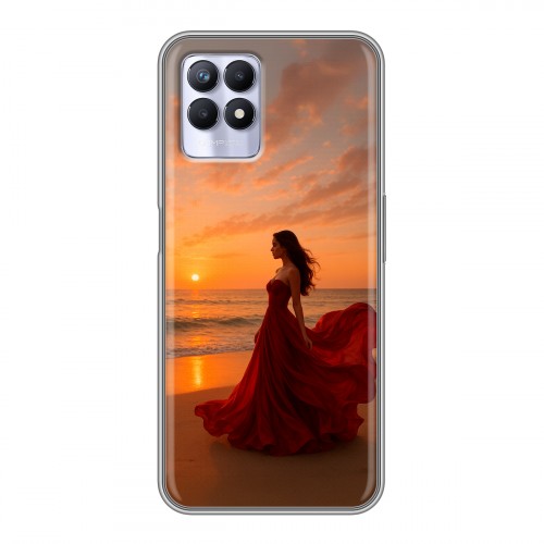 Дизайнерский силиконовый чехол для Realme 8i со своим фото