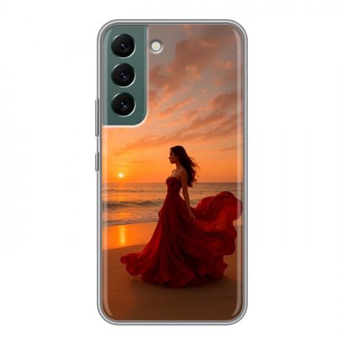 Дизайнерский пластиковый чехол для Samsung Galaxy S22 со своим фото