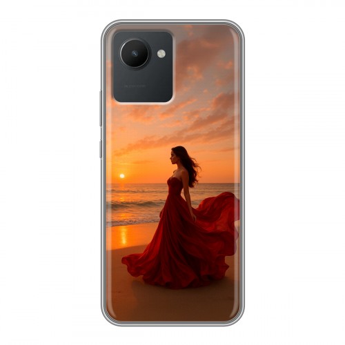 Дизайнерский пластиковый чехол для Realme C30 со своим фото