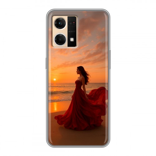 Дизайнерский силиконовый чехол для OPPO Reno7 со своим фото