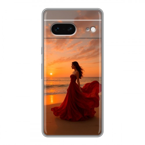 Дизайнерский силиконовый чехол для Google Pixel 7 со своим фото