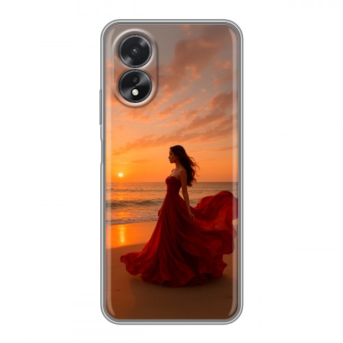 Дизайнерский пластиковый чехол для OPPO A38 4G со своим фото