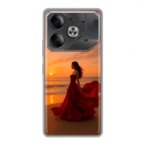 Дизайнерский силиконовый чехол для Tecno Pova 6 со своим фото