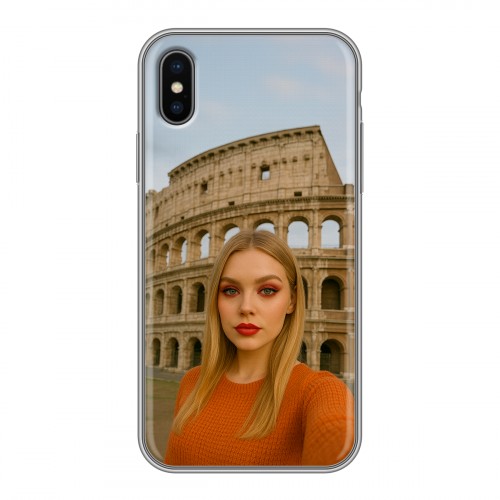 Дизайнерский силиконовый чехол для Iphone x10 чехол с фото